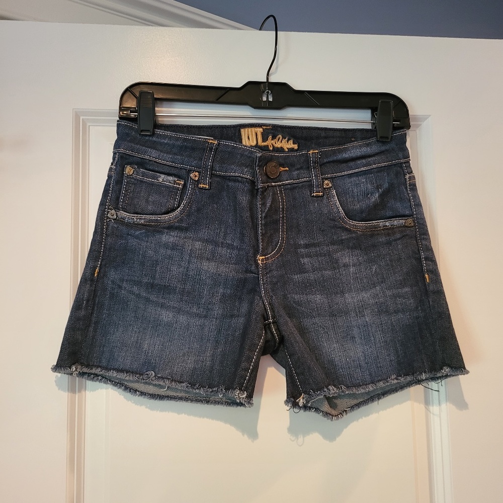 Kut from the Kloth Dark Blue Denim Jean Shorts